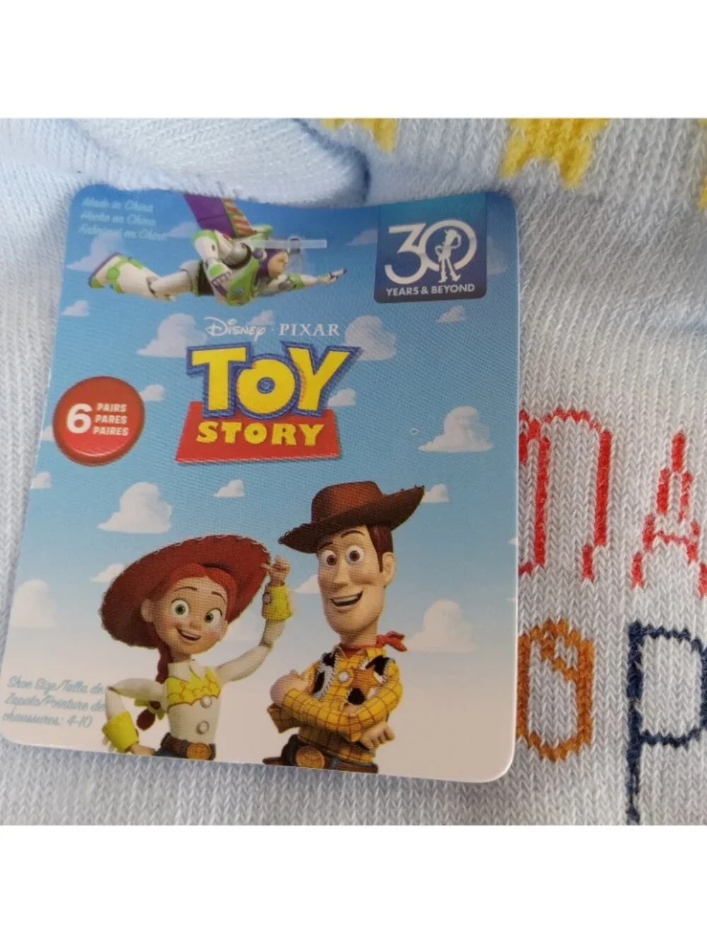 Disney Stitch Mid-Crew Socks Womens 3 Pair Pack & Pixar Toy Story 6 Pair No Show